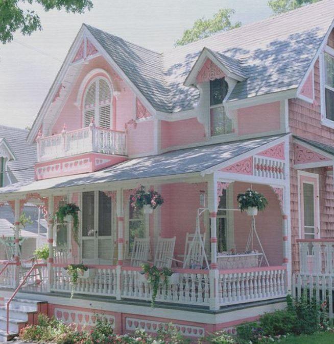 A Pink Gingerbread House